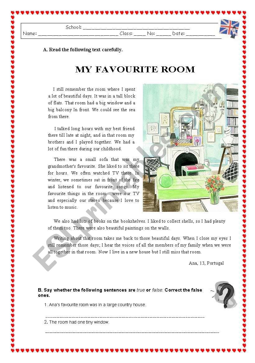 my favourite room in my house essay