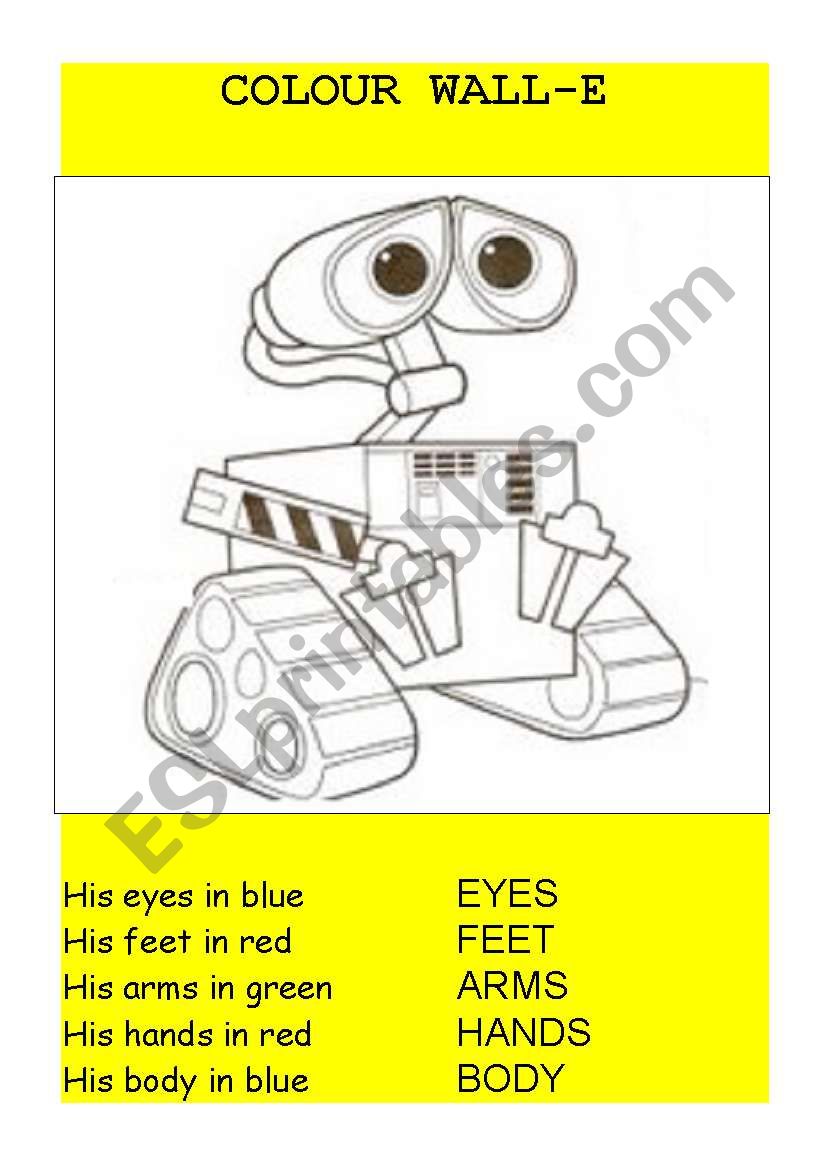 wall-e worksheet