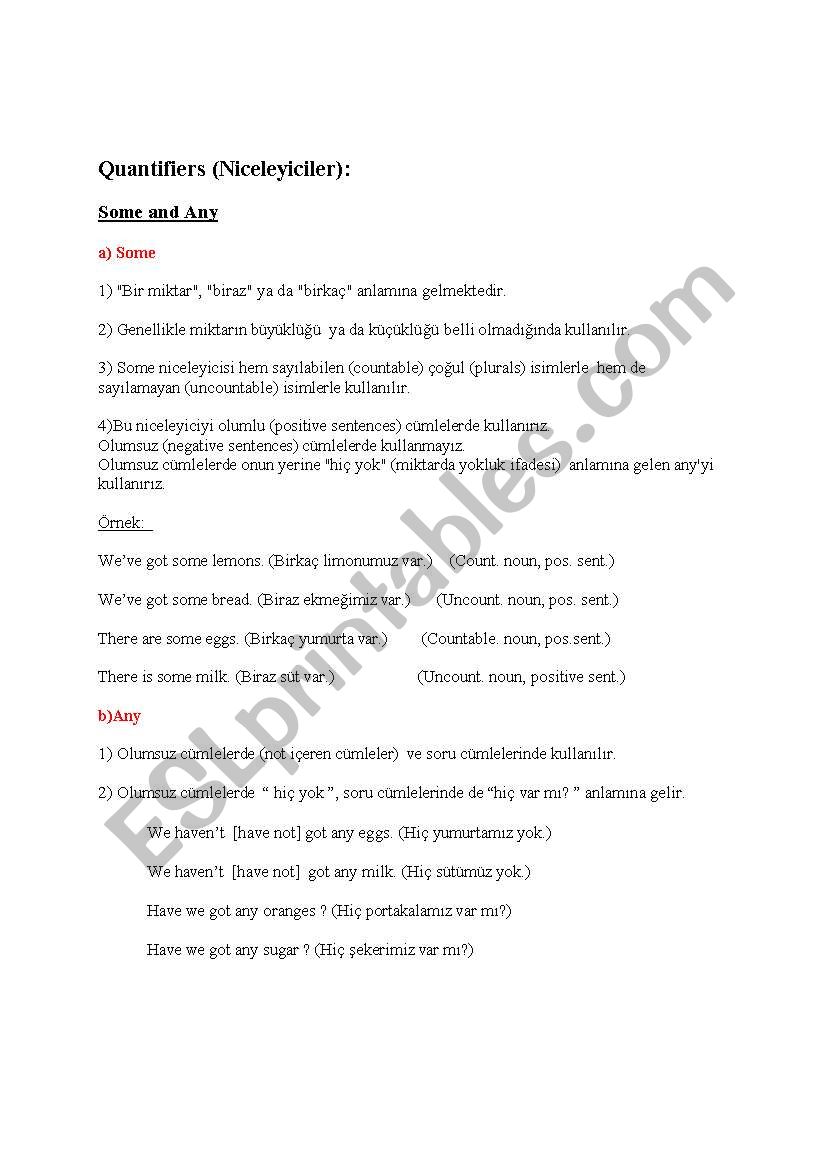 quantfiers worksheet
