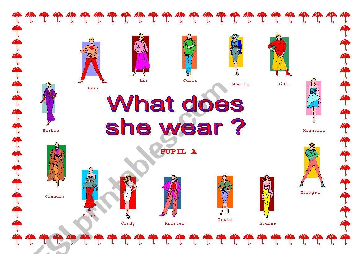 CLOTHES  for WOMEN PAIRWORK #1 !!!!!!!!!!!! 2 pages