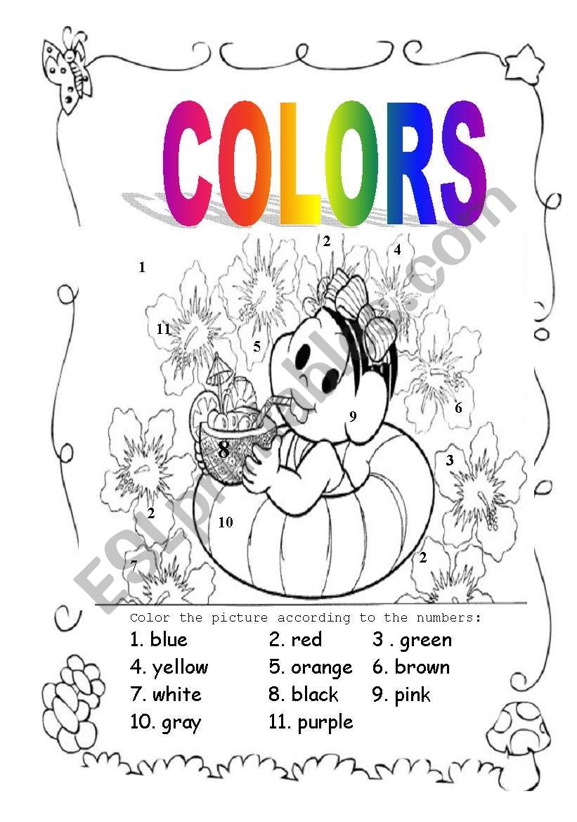 Colors worksheet