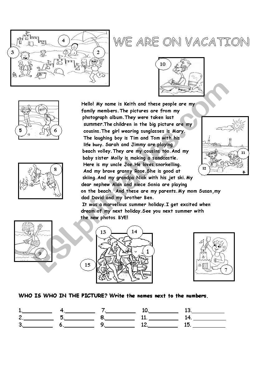 WHO IS WHO? worksheet