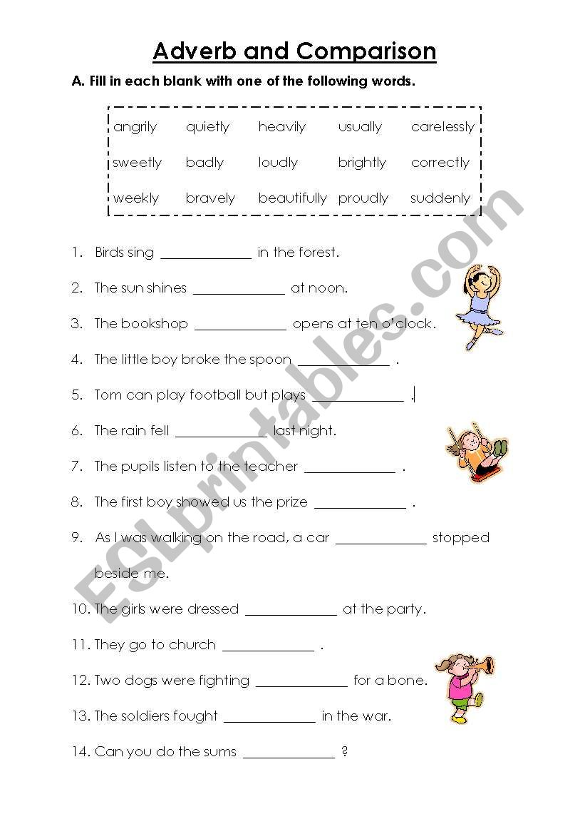 adverbs-and-comparison-esl-worksheet-by-pig-lily