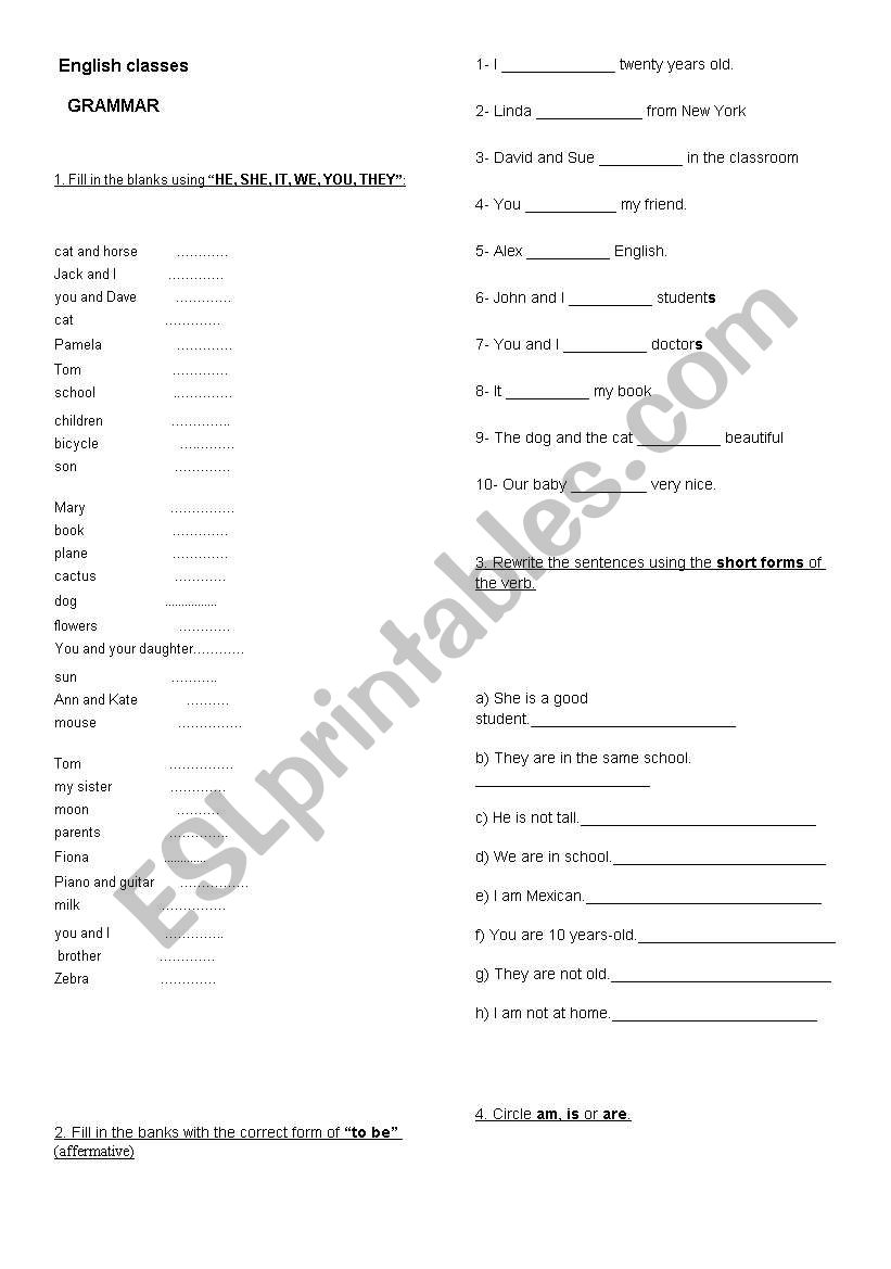 set of exercises for adults worksheet