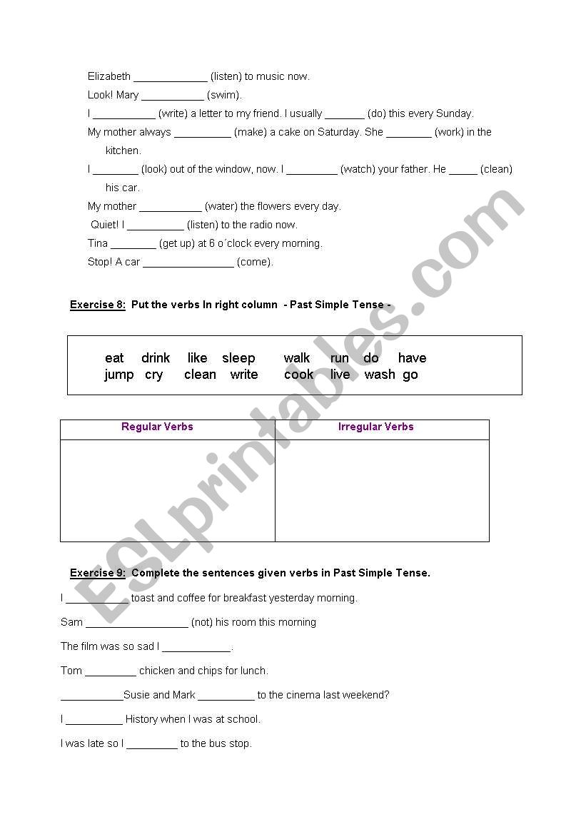 English Worksheets Good Test To Check Your Students Knowledge