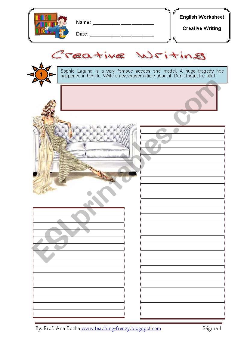 Creative Writing 5 worksheet
