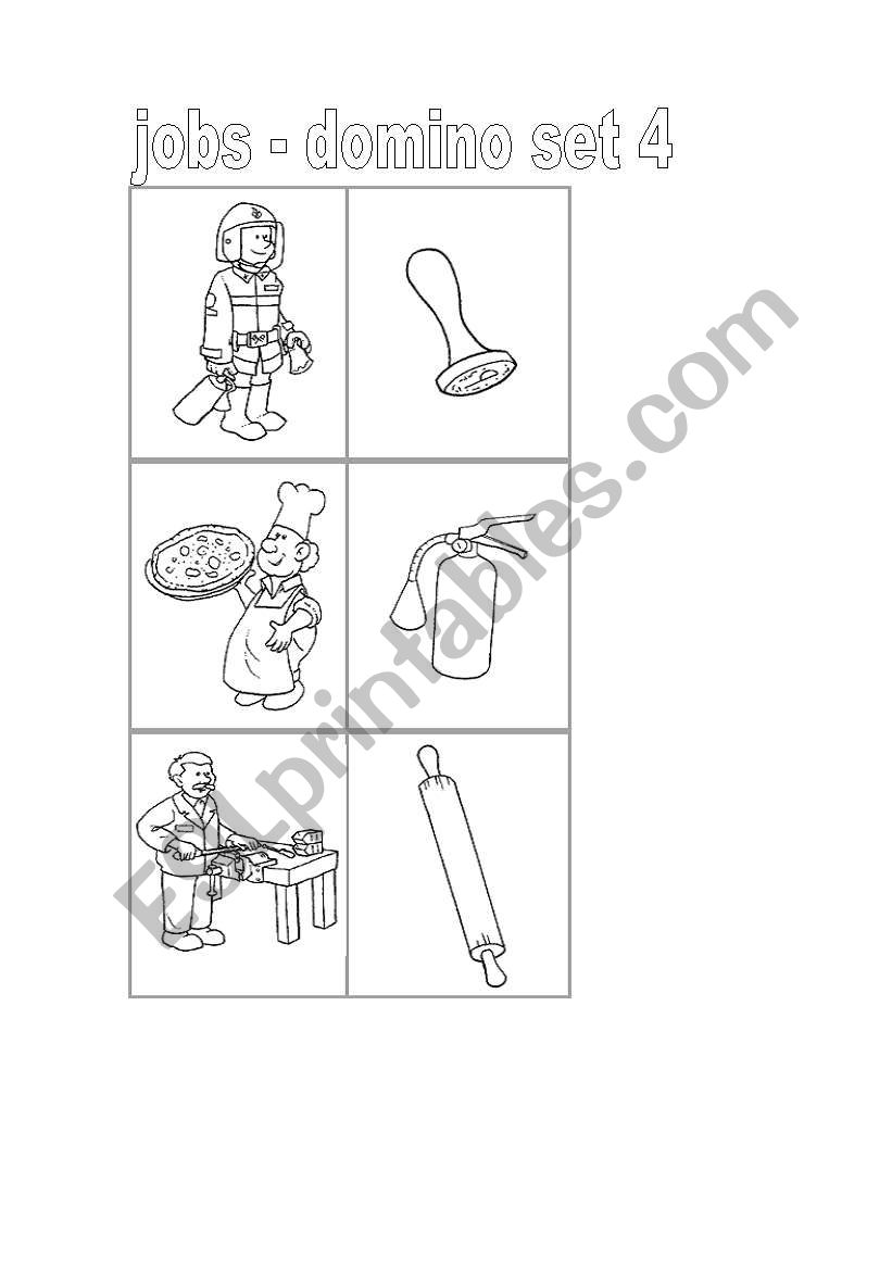 set jobs domino 4  worksheet