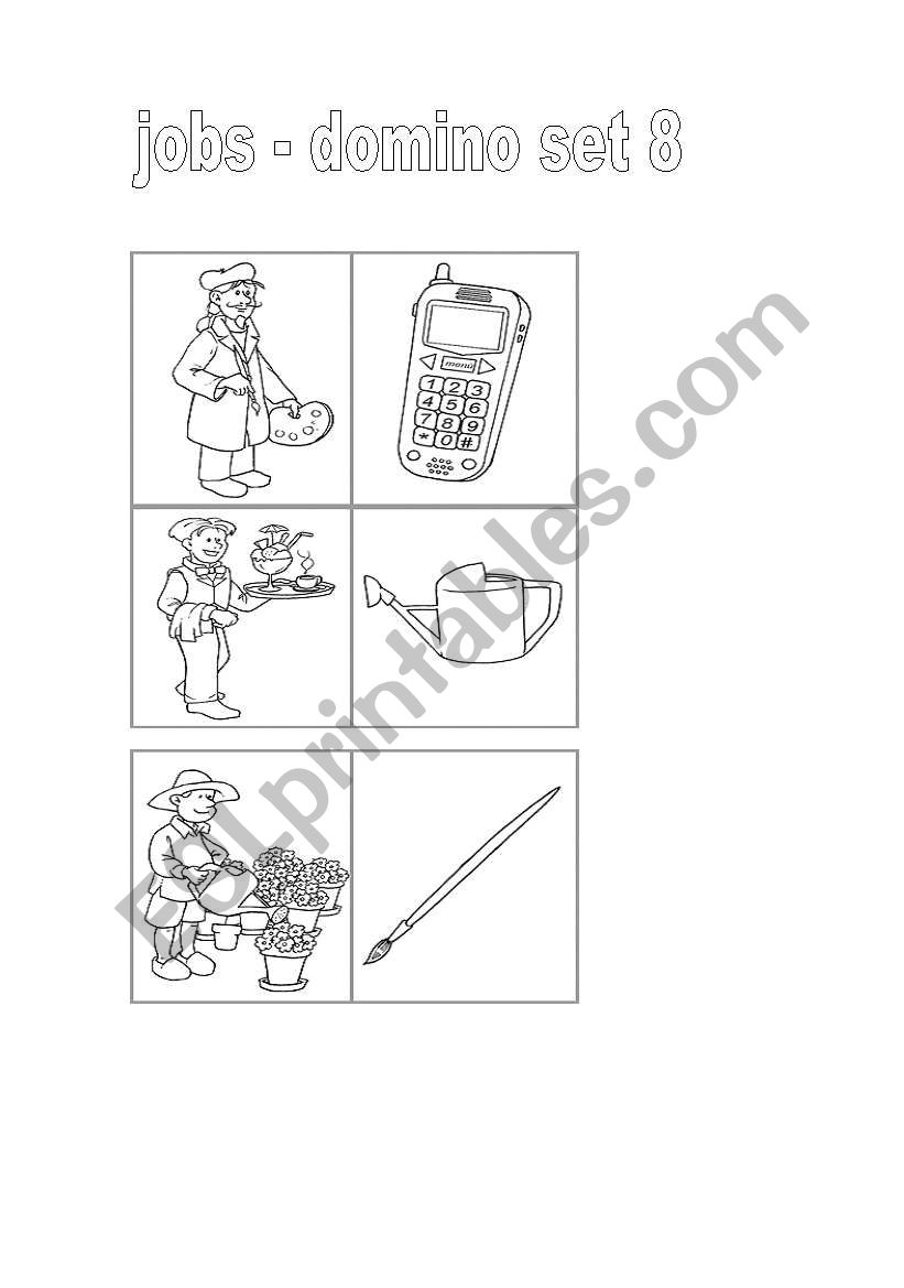 domino jobs set 8 worksheet