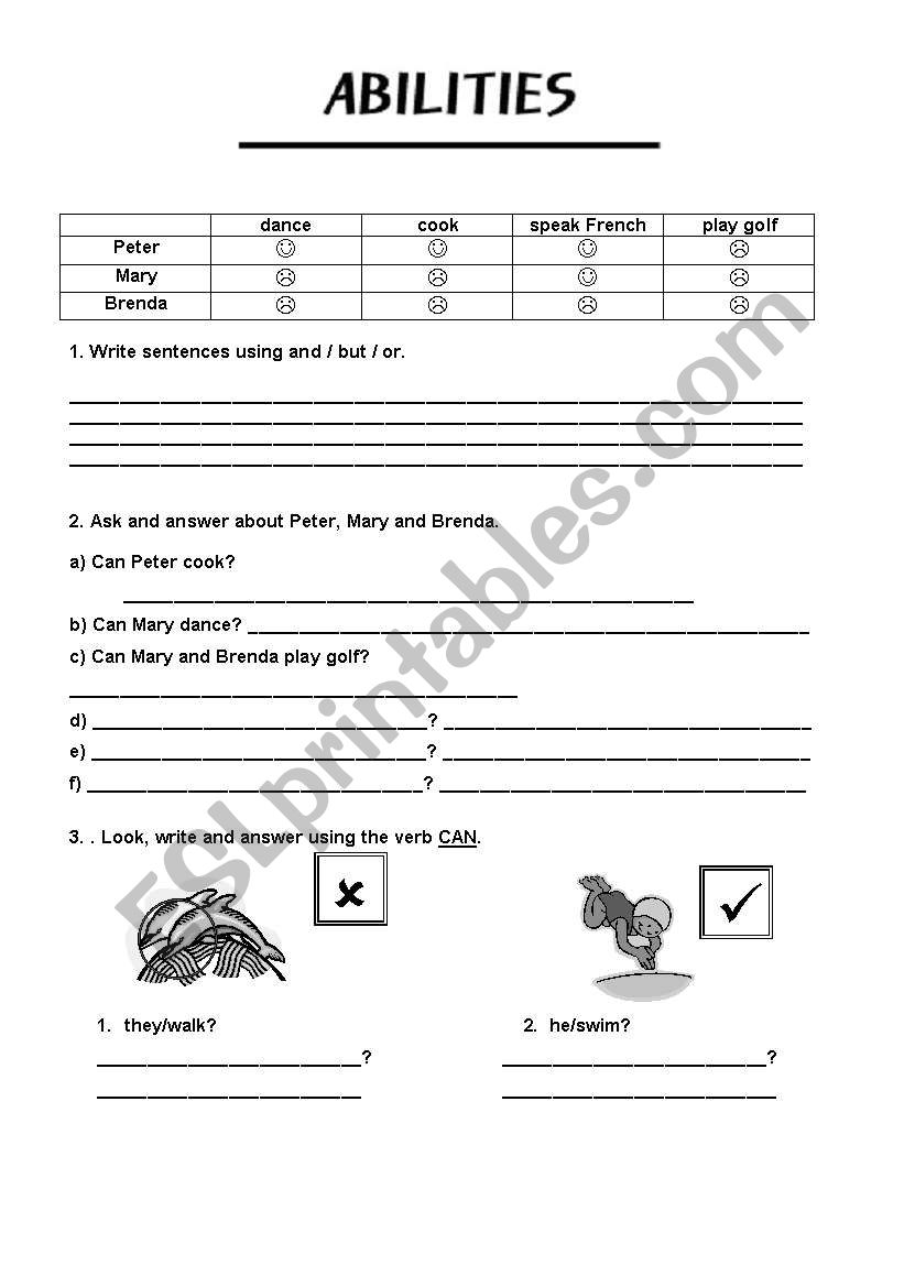 can worksheet