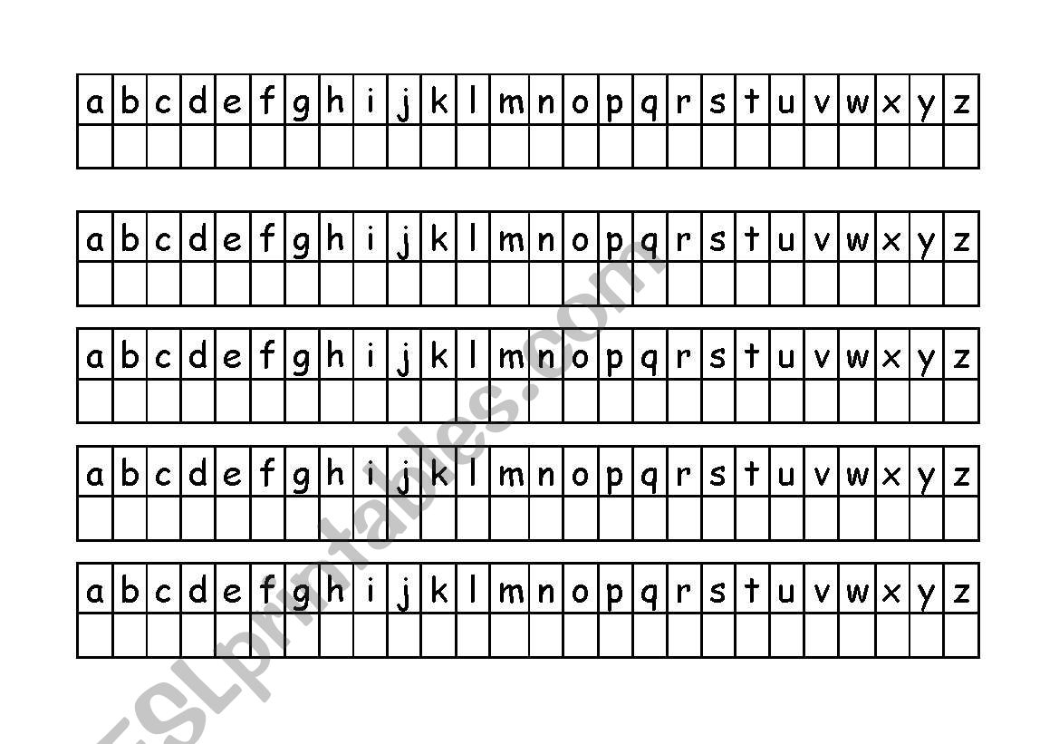 Alphabet Cards worksheet