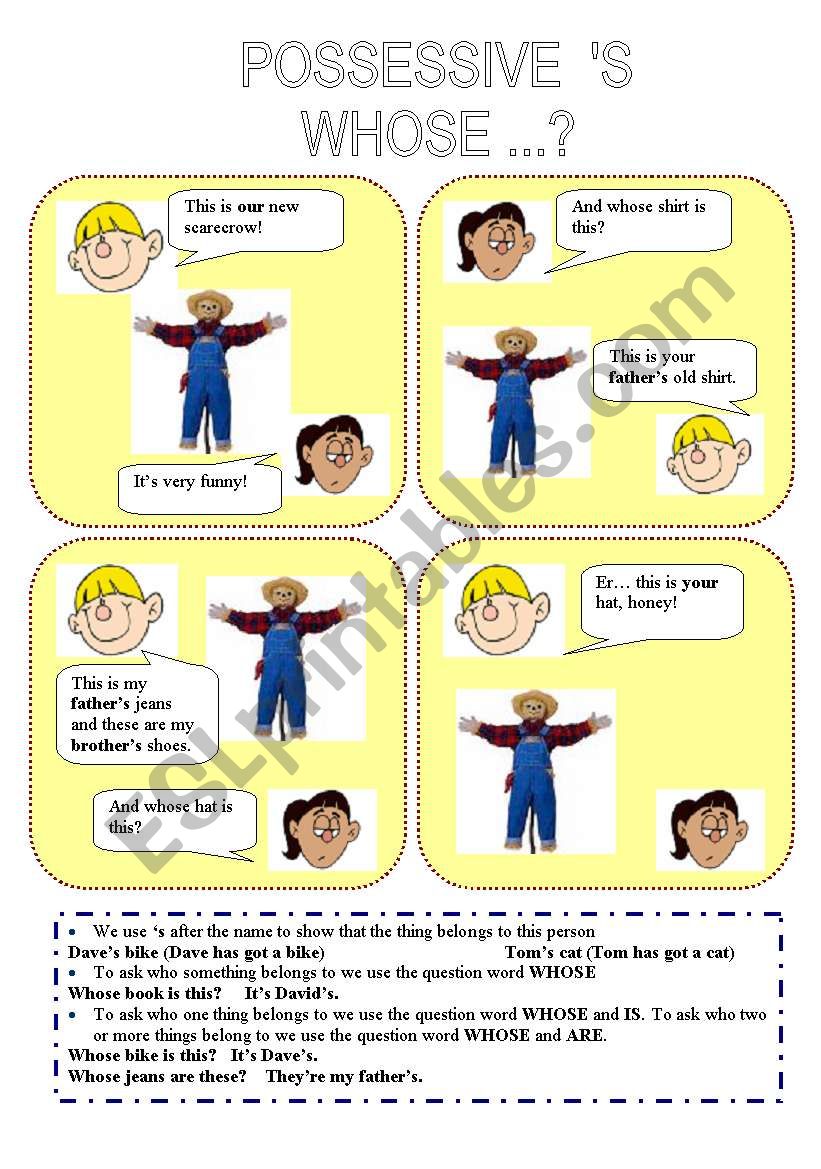 Possessive case and possessive pronouns