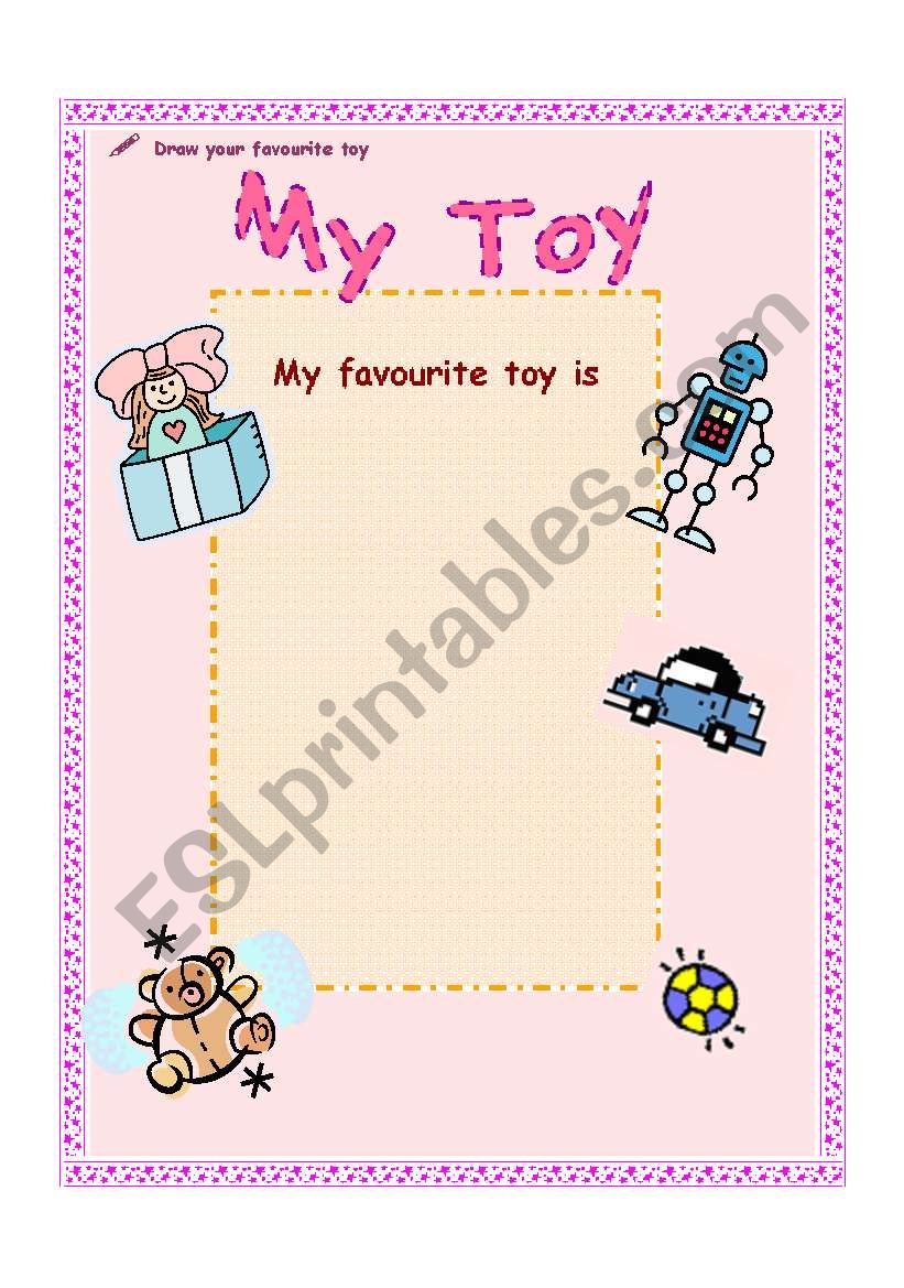 My favourite toy worksheet