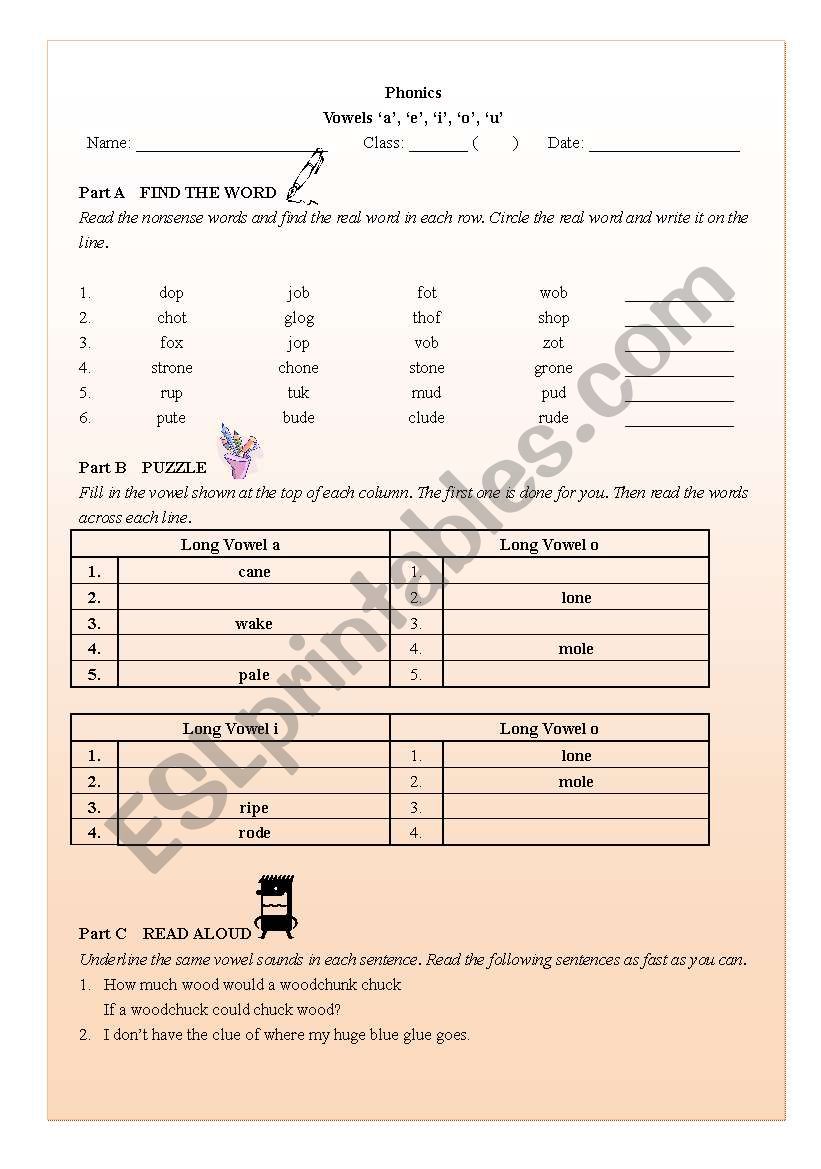 Phonics Supplementary Exercise