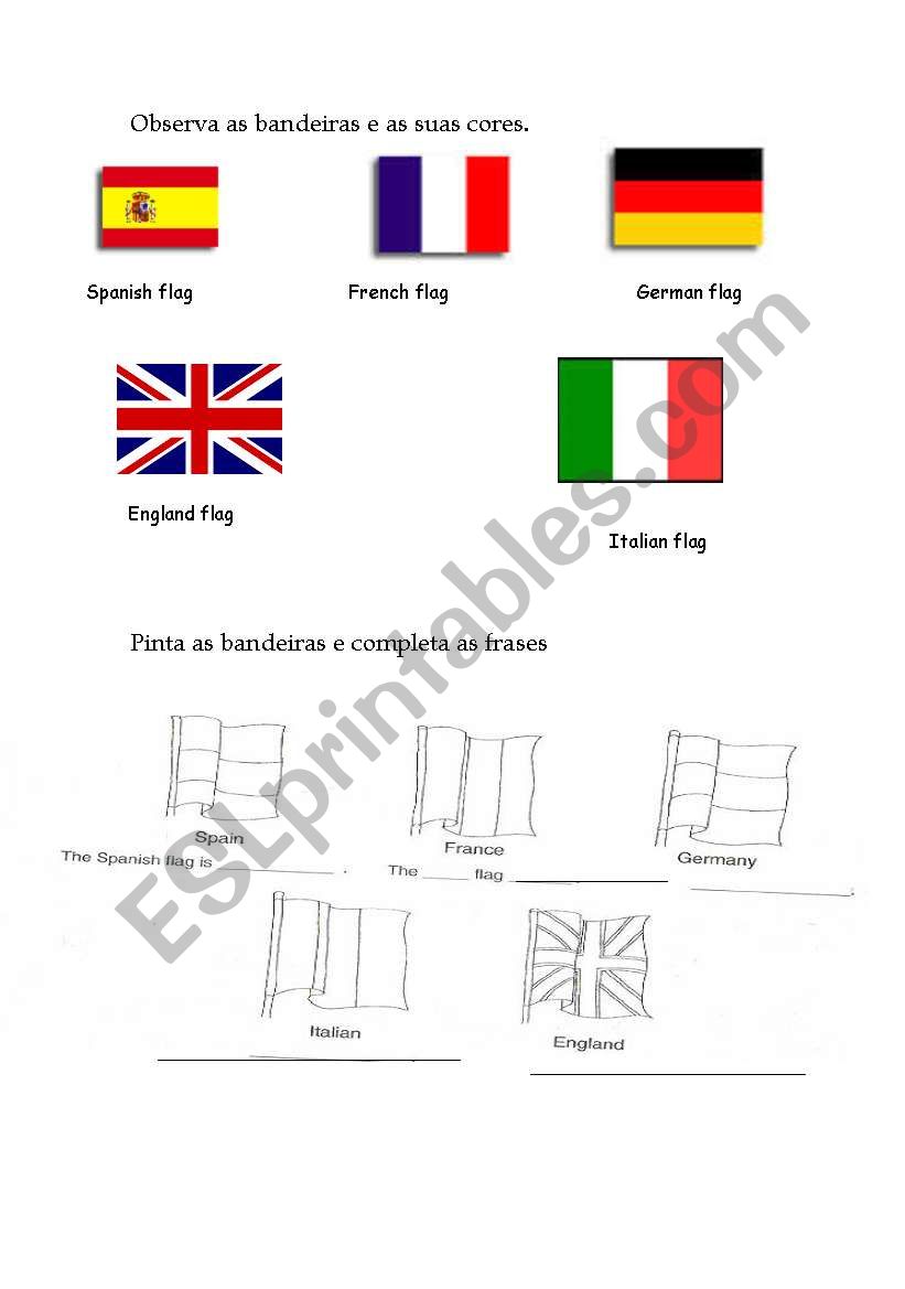 colours ans nationalities worksheet