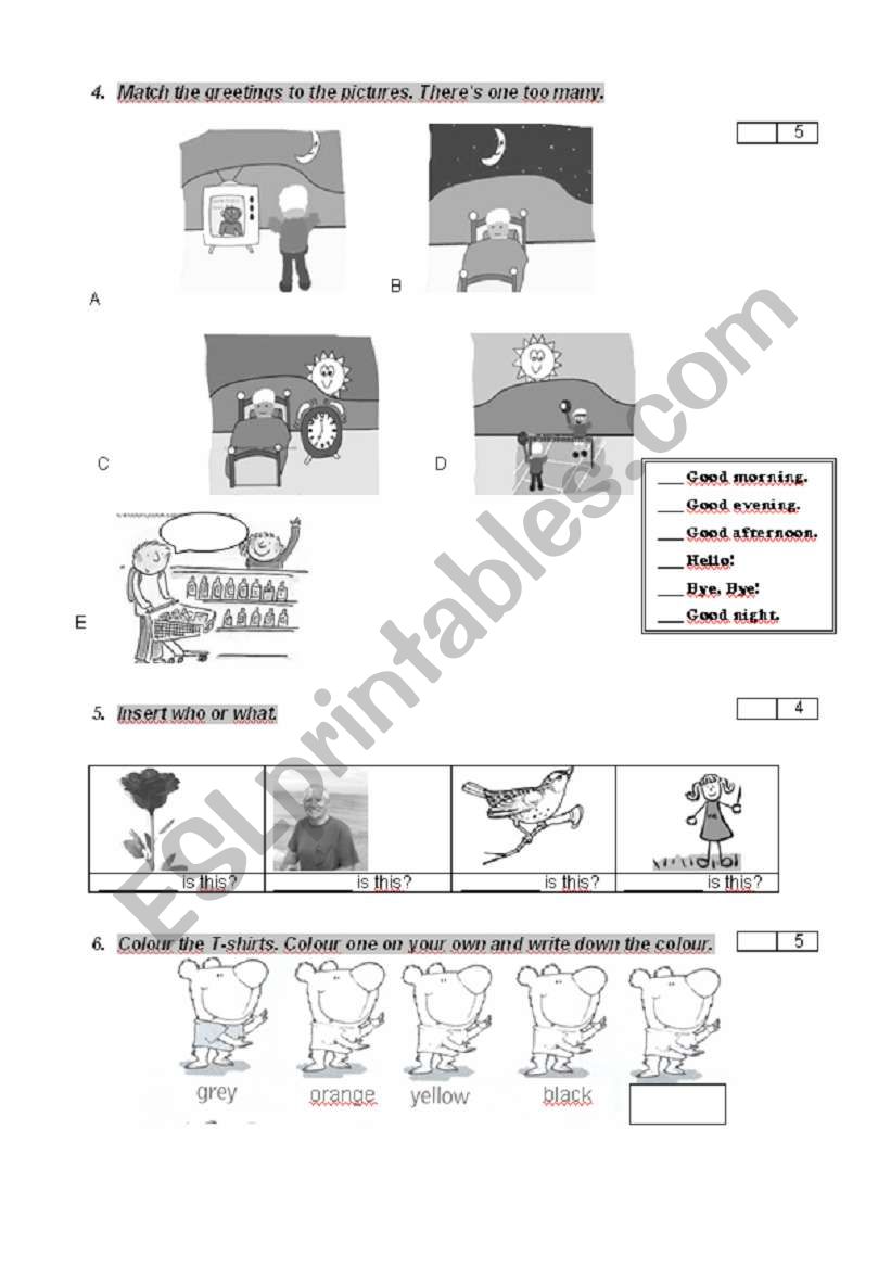 Test worksheet