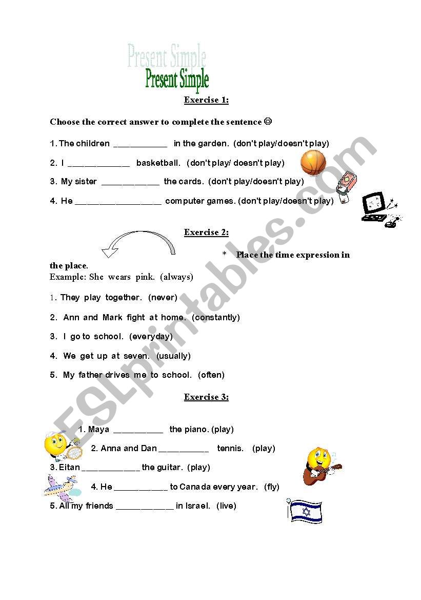 Present Simple worksheet