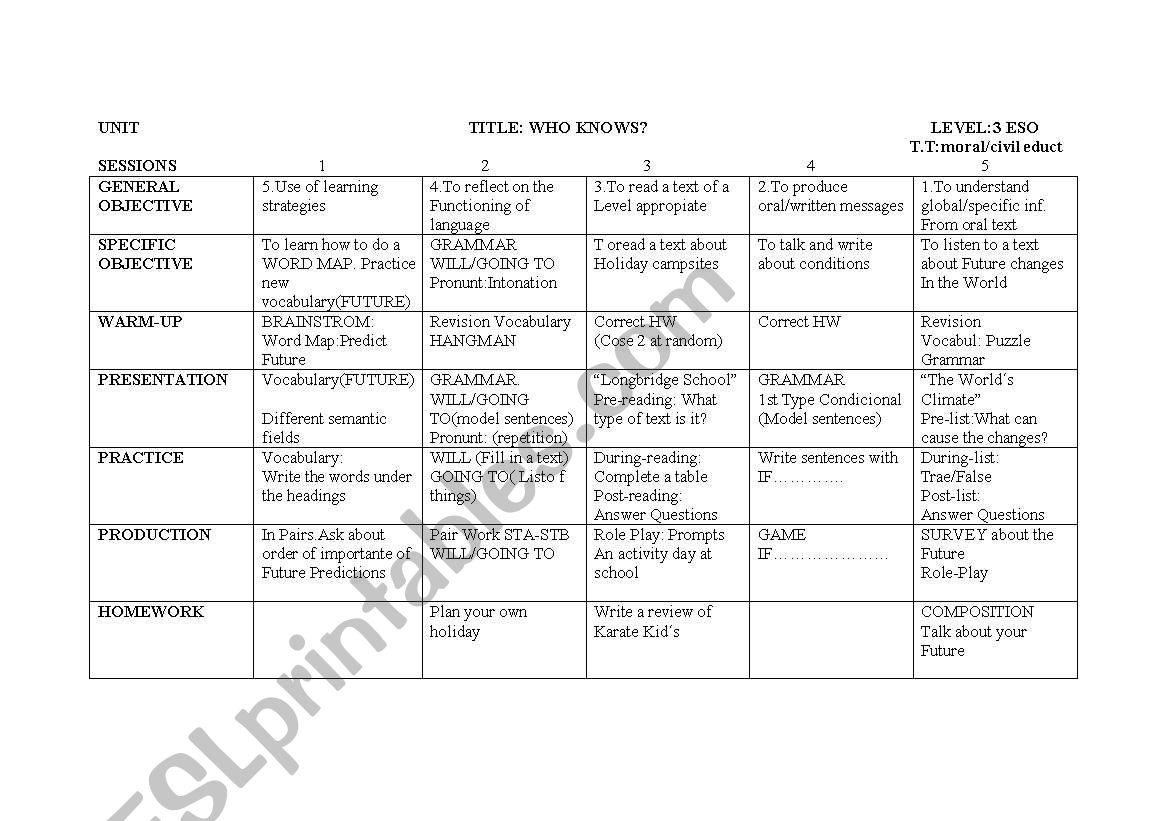 CONDITIONAL. LESSON PLAN worksheet