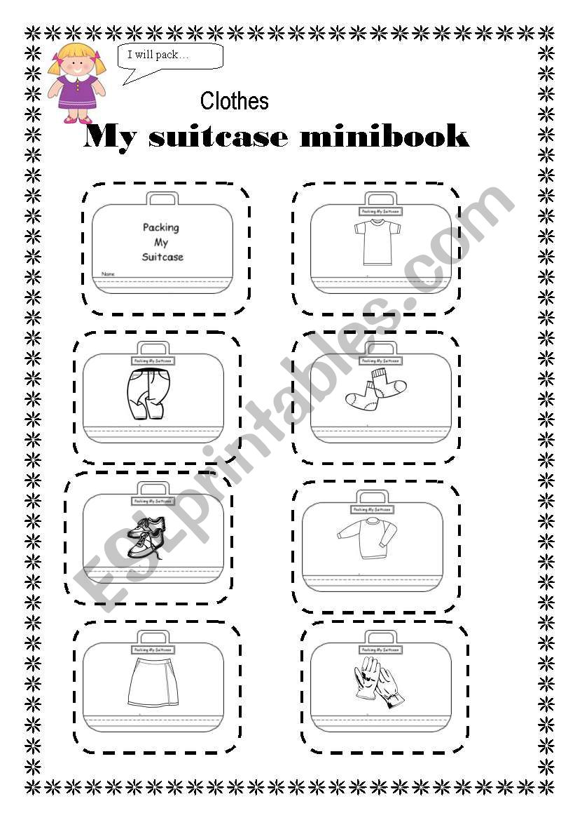 my suitcase minibook worksheet