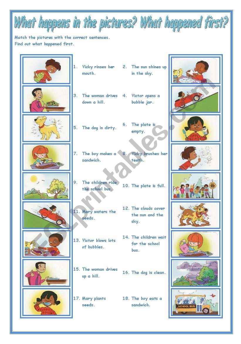 WHAT IS GOING ON? worksheet