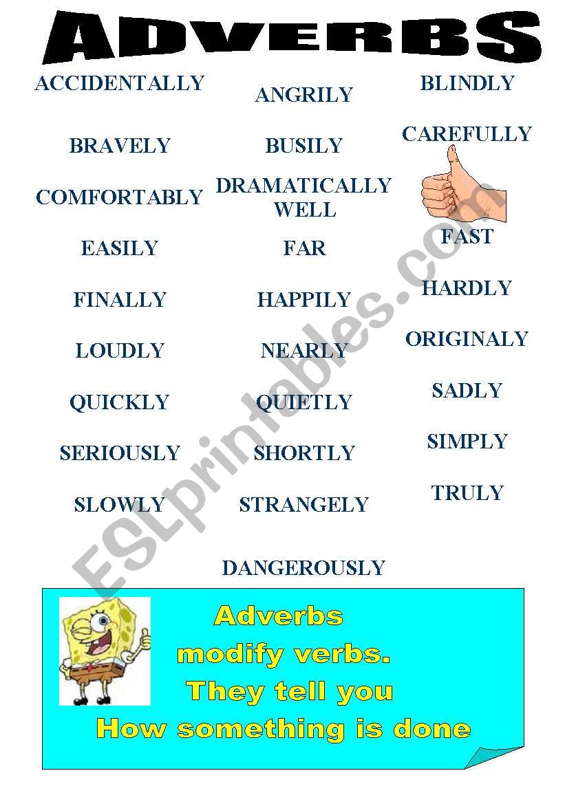 common  adverbs worksheet