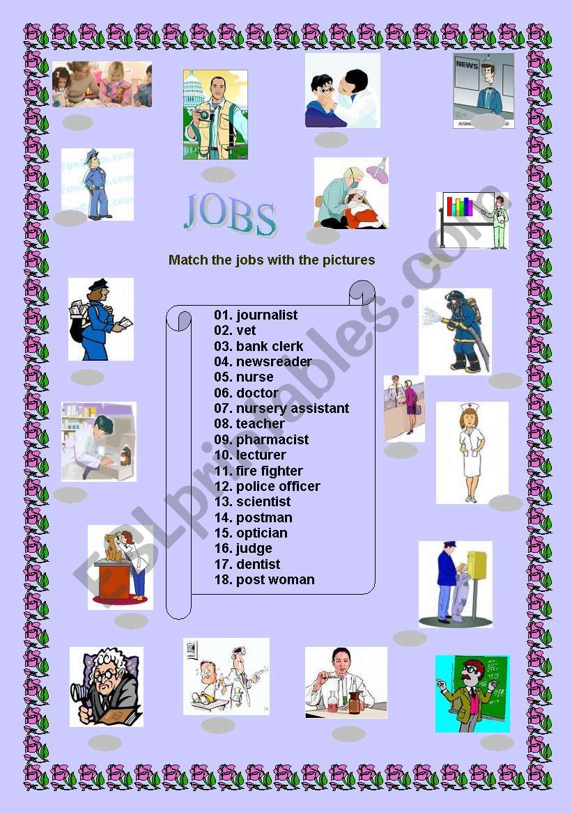 JOBS 2/3 worksheet