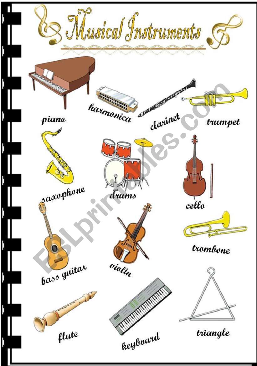 Musical Instruments worksheet