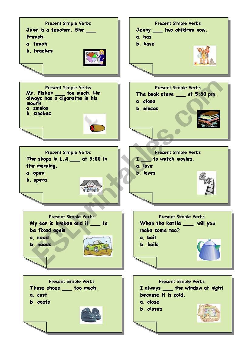 Simple choose 2  worksheet