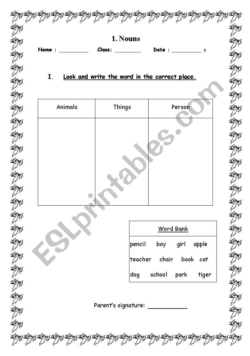 review worksheet