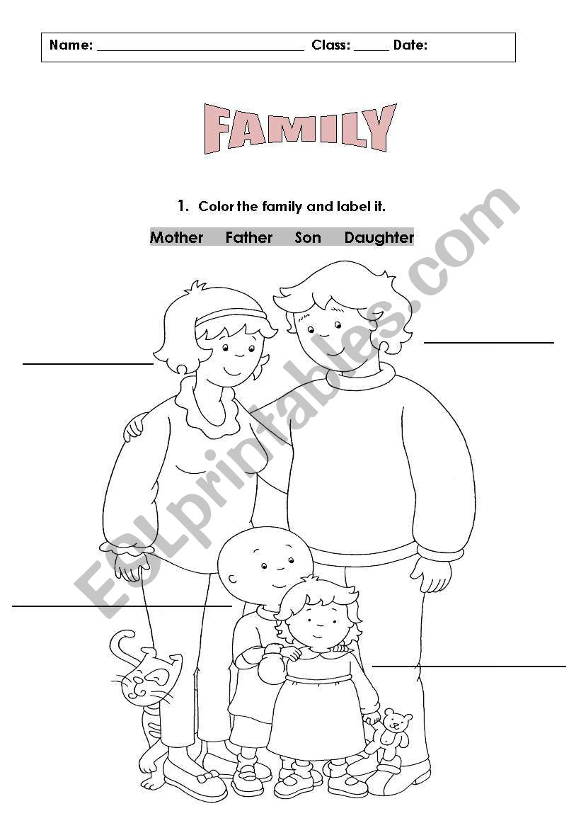 Family worksheet