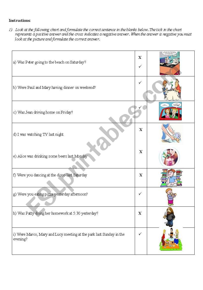 Vocabulary picture controlled chart