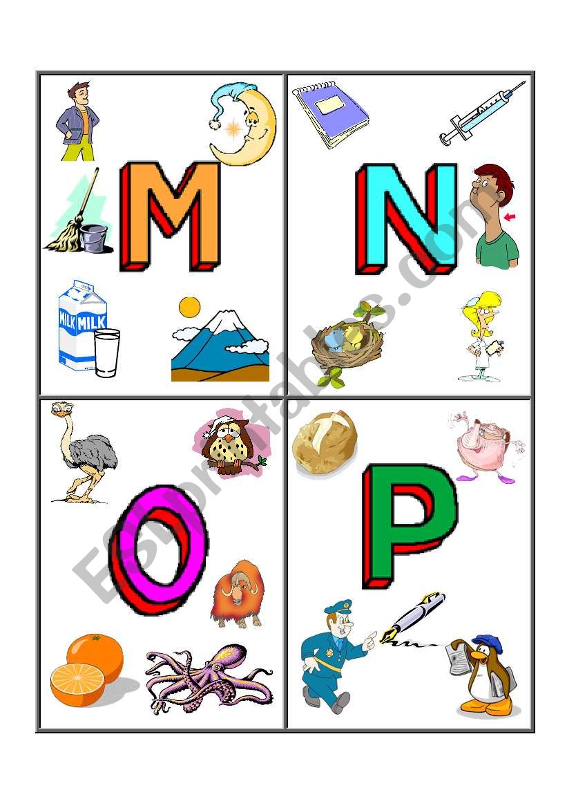 alphabet worksheet