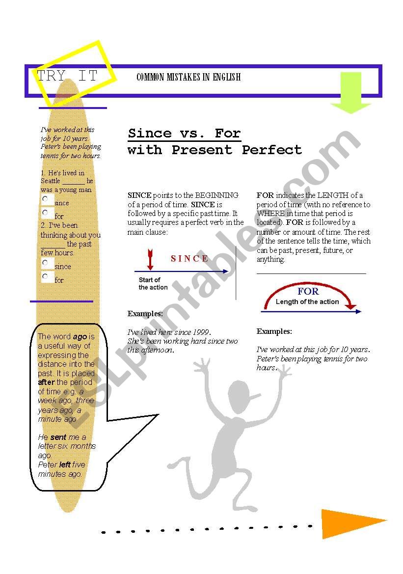 Common Mistakes 2 : Since vs For