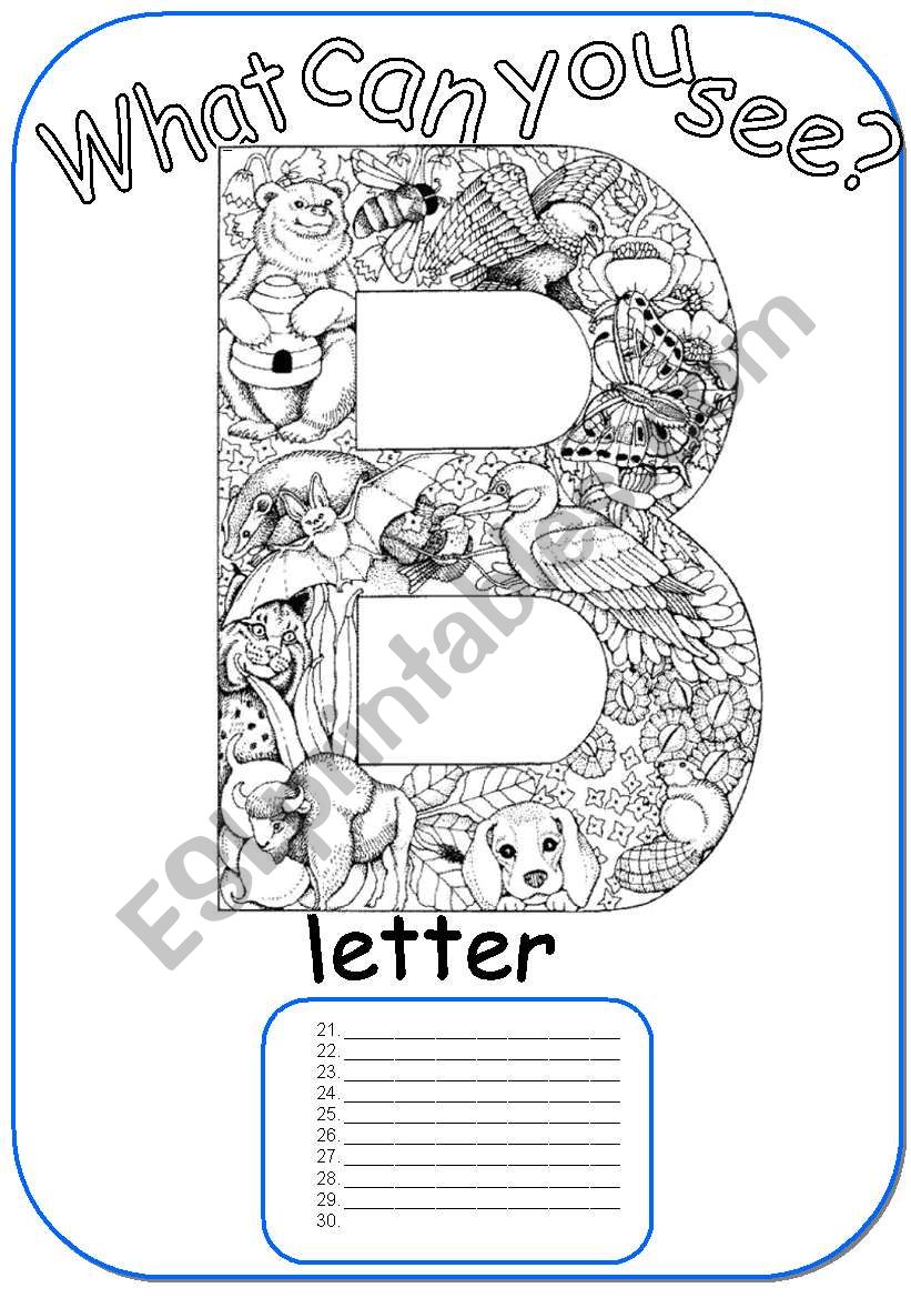 letters A-B-C worksheet