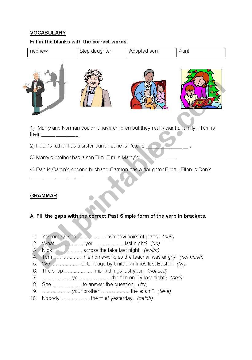 GRAMMAR worksheet