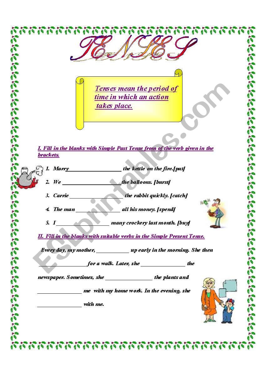  Tenses,a quick go through... worksheet