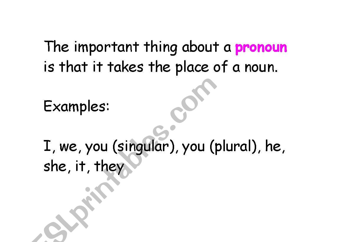 The Important Thing About a Pronoun