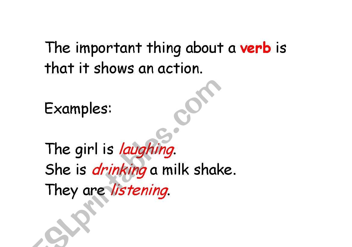 The Important Thing About a Verb