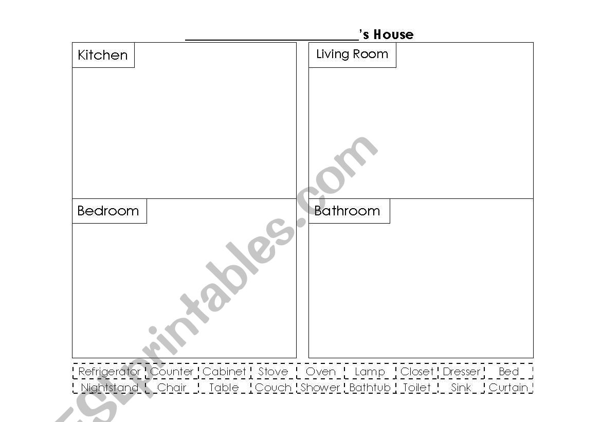 House Worksheet worksheet