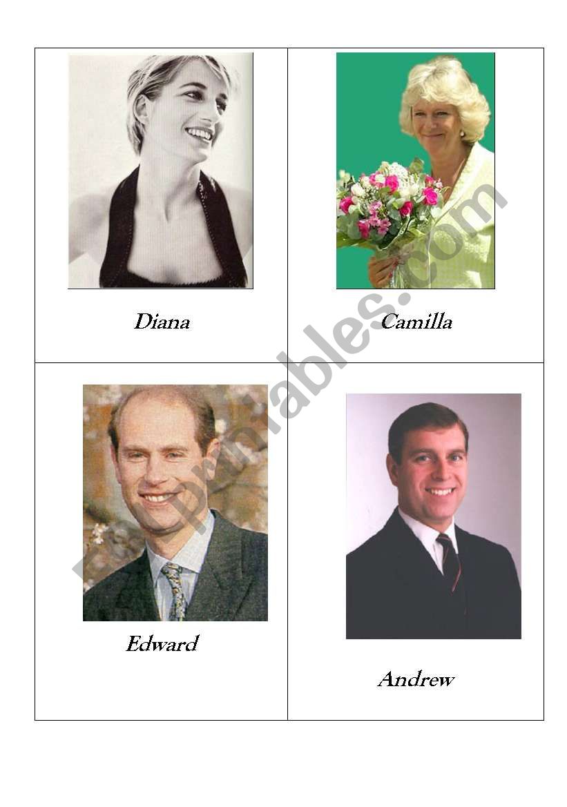 The Royal Family - part II worksheet