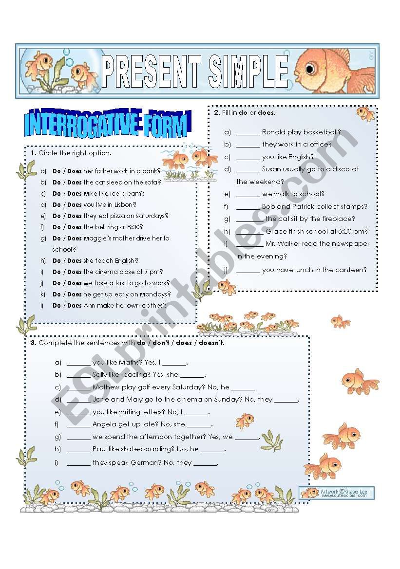 Present Simple - interrogative form