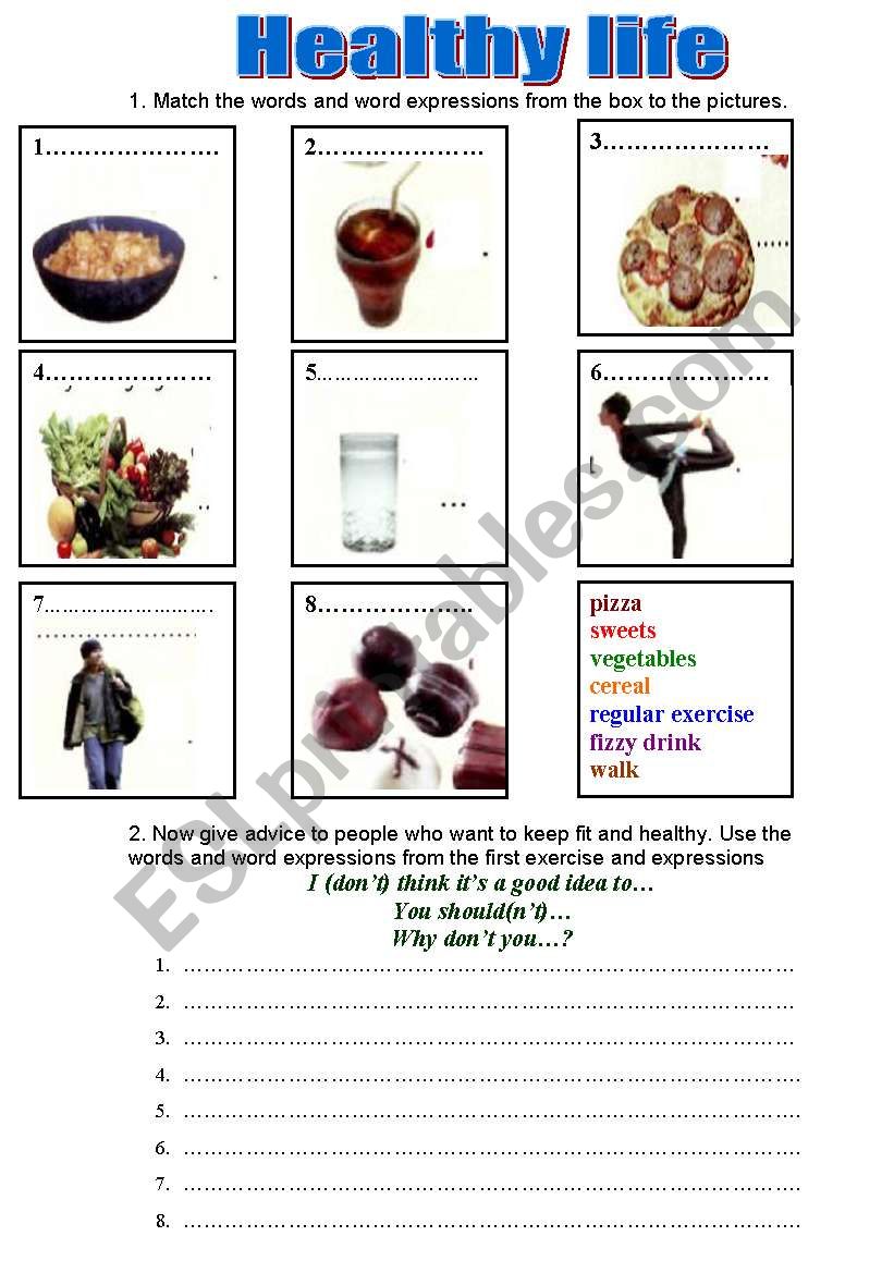 Food worksheet