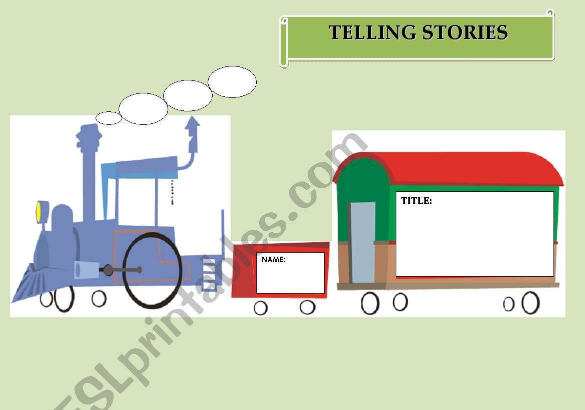 TRAIN FOR TELLING STORIES worksheet