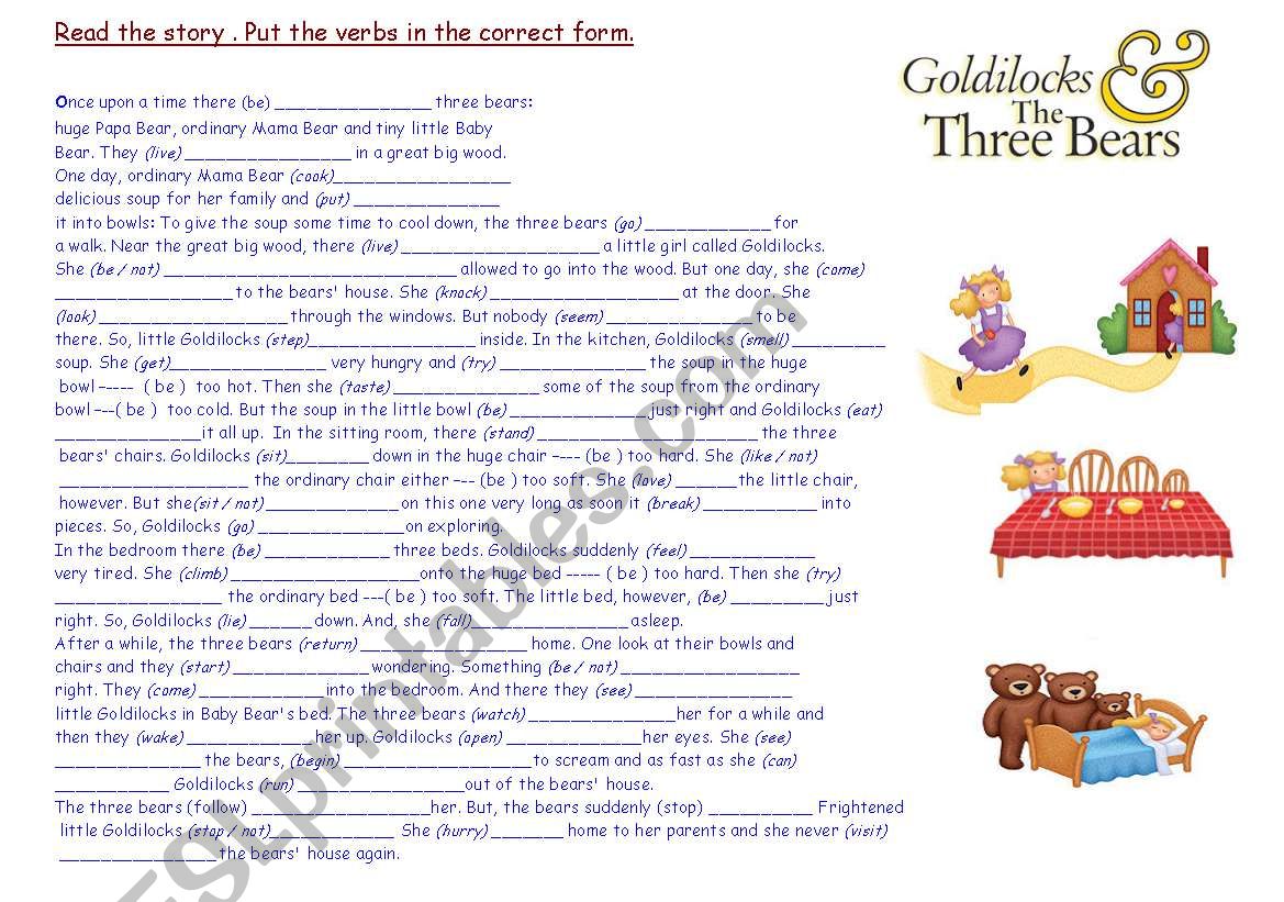 past tense worksheet