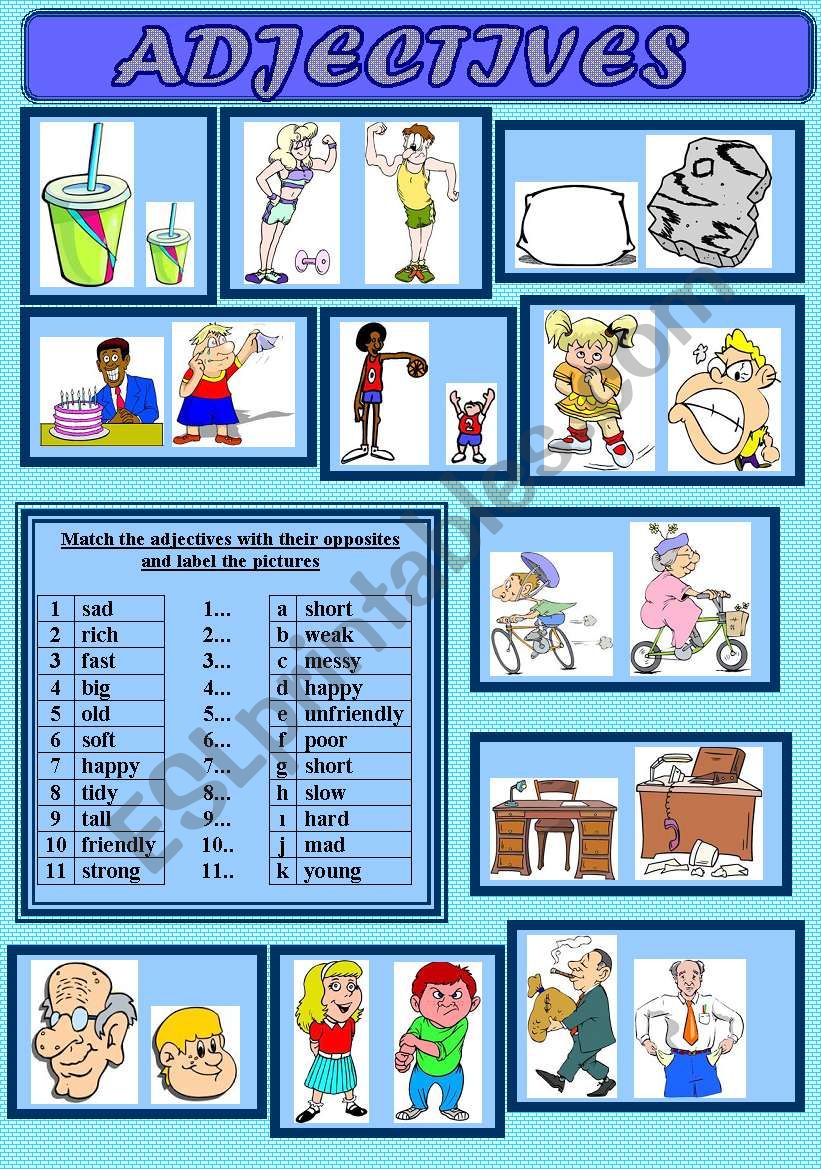 ADJECTIVES worksheet