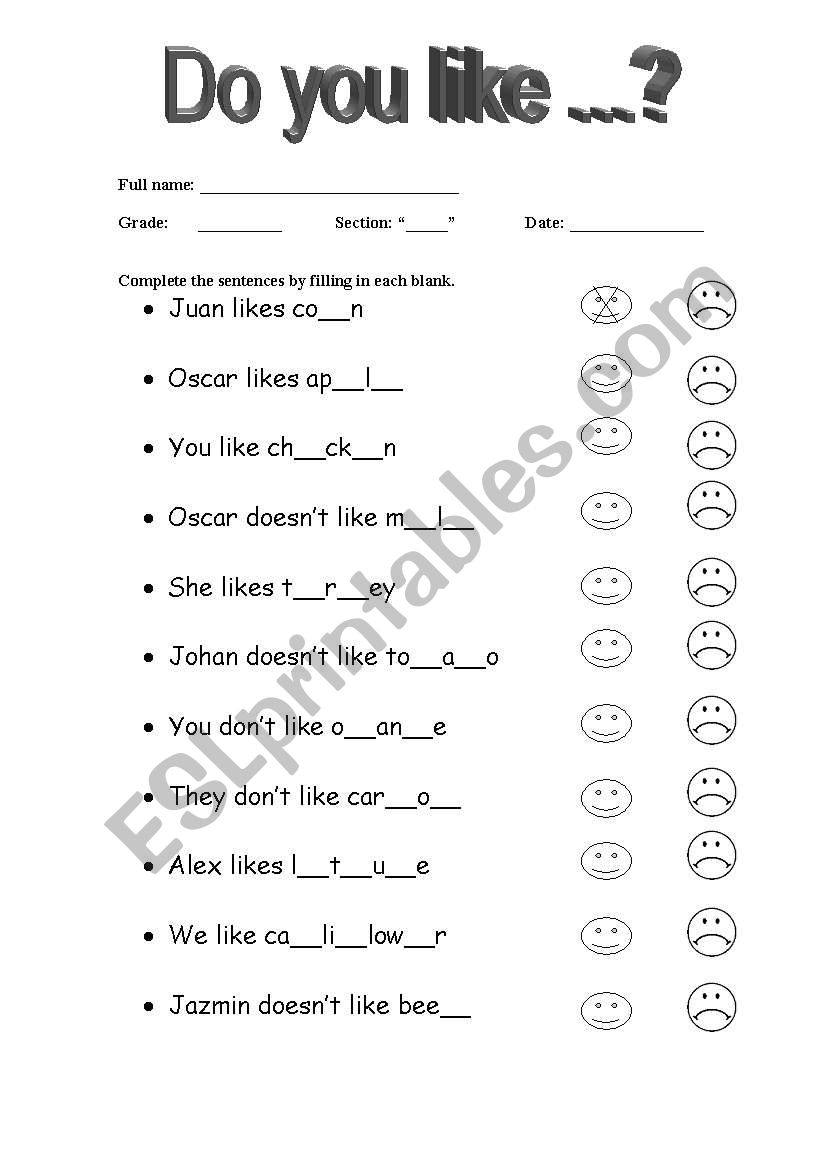 Present Simple worksheet