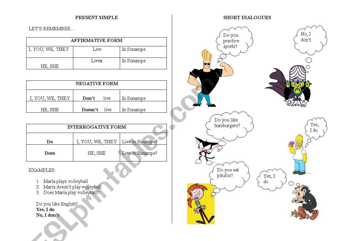 Present Simple worksheet