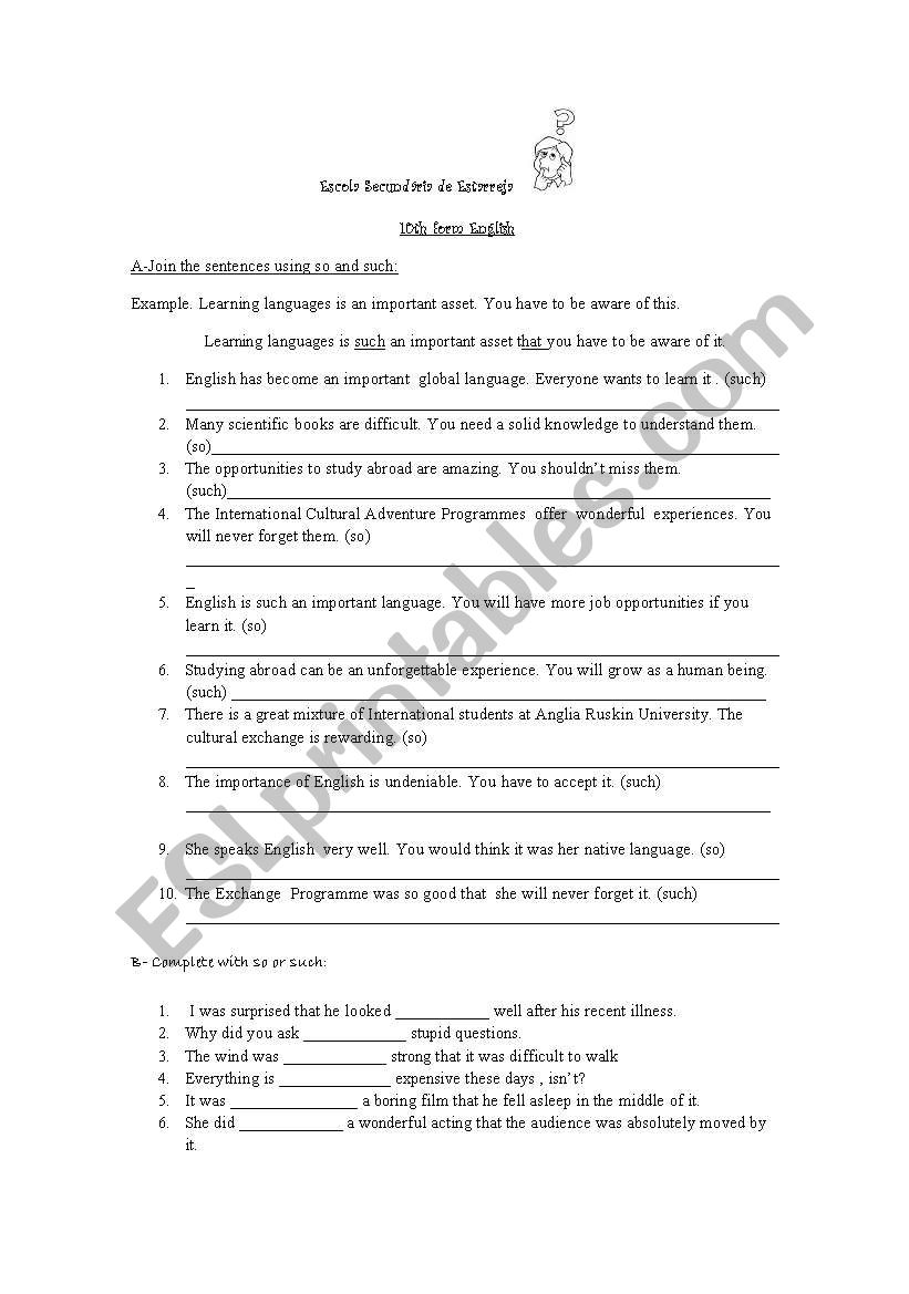 so and such exercises worksheet