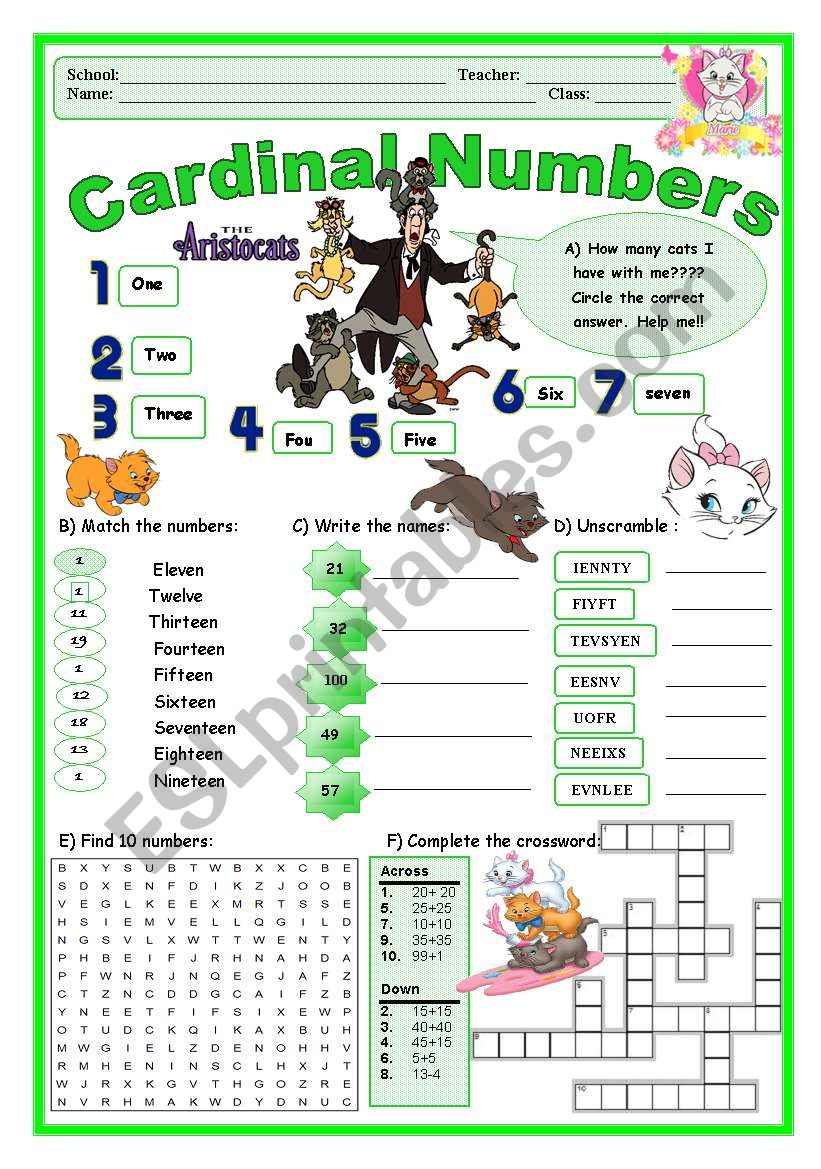 cardinal-and-ordinal-numbers-worksheets