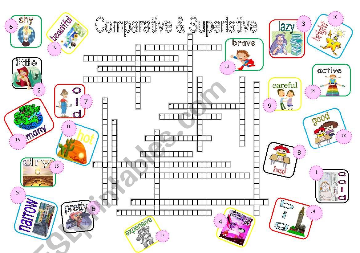 Comparative and superlative adjectives