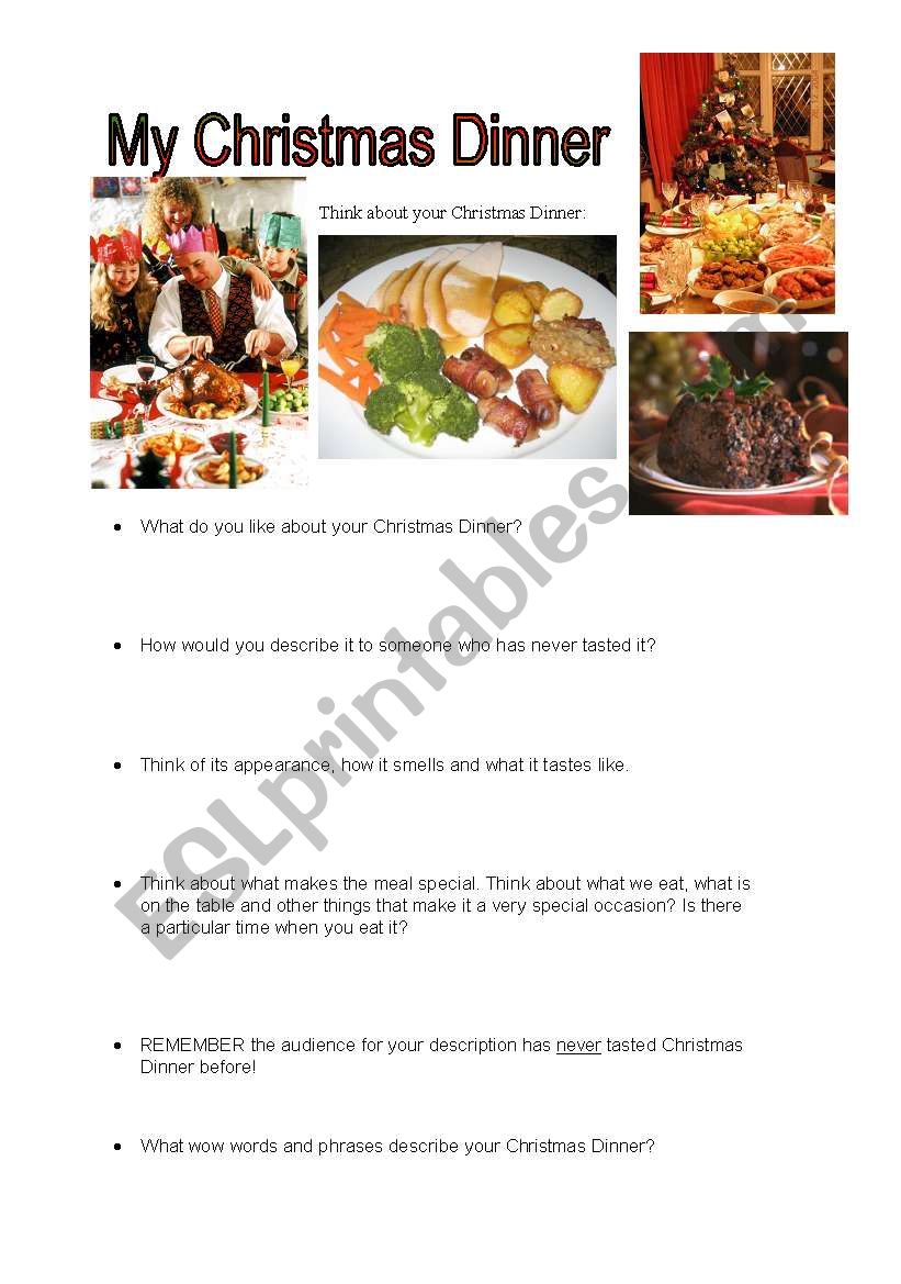 christmas dinner essay